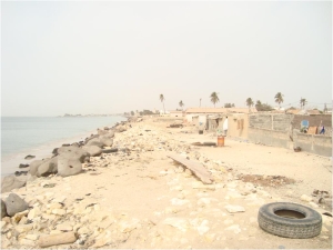 View of site in Rufisque where the protection wall will be built (big)