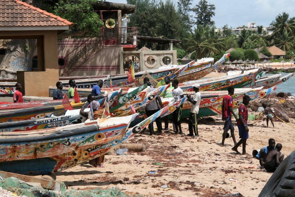 Adaptation Fund project in Senegal enhanced coastal management, sea rise protections, fishing docks, canals and livelihoods. Photo: Leona Keyl