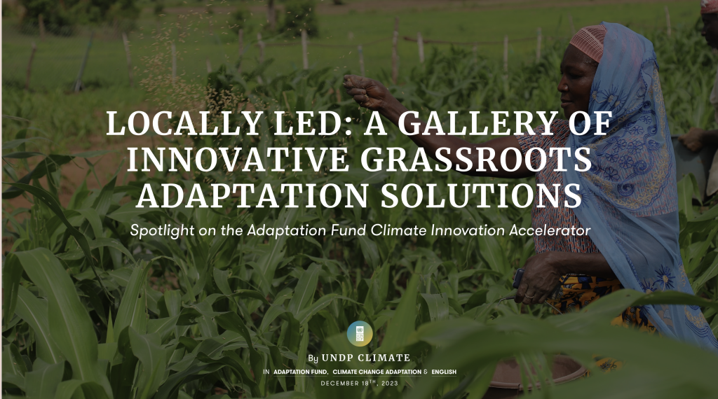 [UNDP]: Locally Led: A Gallery of Innovative Grassroots Adaptation Solutions