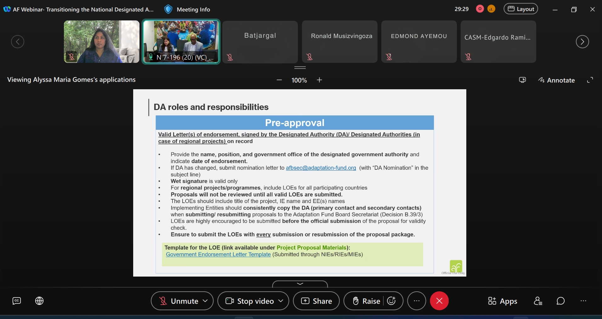 EDMOND AYEMOU Adaptation Fund